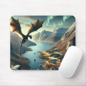 Tapis De Souris Dragon's Journey - Epic Fantasy Landscape (Avec souris)