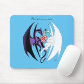Tapis De Souris Dragons Love Heart Blue (Avec souris)