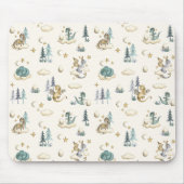 Tapis de souris Dragons Sarcelle et Or (Devant)