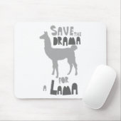 Tapis De Souris Drame de lama (Avec souris)