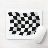 Tapis de souris Drapeau à damier de course automob (Avec souris)