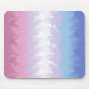Tapis De Souris Drapeau Abstrait de la Bigender Pride Boho Pastel