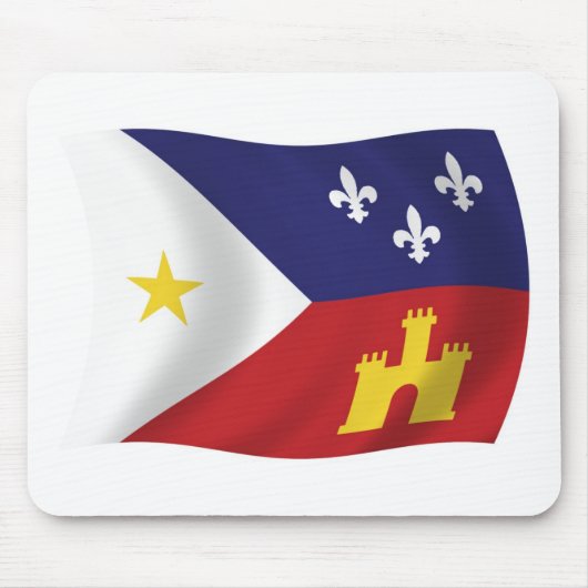Tapis De Souris Drapeau Acadiana Mousepad (Devant)