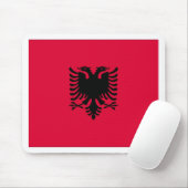 Tapis De Souris Drapeau albanais (Avec souris)