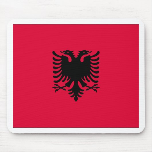 Tapis De Souris Drapeau albanais (Devant)