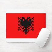 Tapis De Souris Drapeau Albanie (Avec souris)