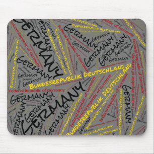 Tapis De Souris Drapeau Allemagne couleurs Patriotique