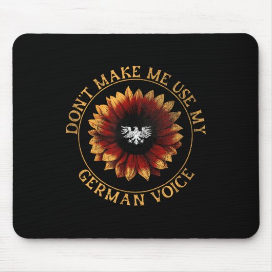 Tapis De Souris Drapeau Allemand _ _ Ne Me Faites Pas Utiliser Ma (Devant)