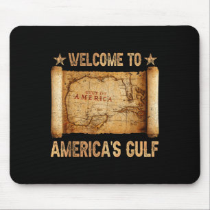 Tapis De Souris Drapeau Américain 2025 Du Golfe Des Etats-Unis Est