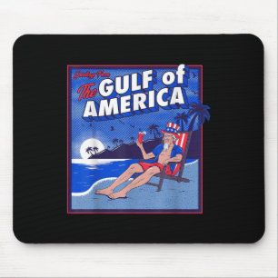 Tapis De Souris Drapeau Américain 2025 Du Golfe Rétro D'Amérique E