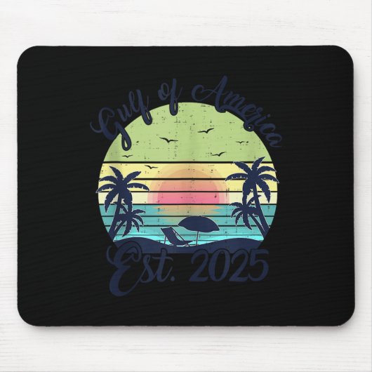 Tapis De Souris Drapeau Américain 2025 Golfe M (Devant)
