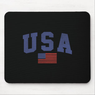 Tapis De Souris Drapeau américain 4 juillet Americana Bold Blue