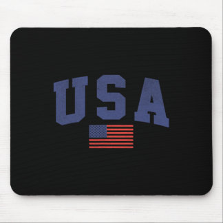 Tapis De Souris Drapeau américain 4 juillet Americana Bold Blue