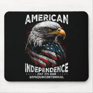 Tapis De Souris Drapeau américain Aigle patriotique Usa 250e Ans 4