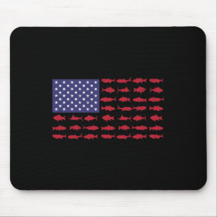 Tapis De Souris Drapeau américain B Pêche Enfant Garçon Jeunes Fem
