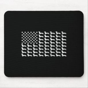 Tapis De Souris Drapeau américain Dachshund Patriotique Chien Papa