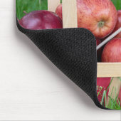 Tapis De Souris Drapeau américain dans la corbeille de pommes (Coin)