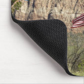Tapis De Souris Drapeau américain dans le Parc national de Sion II (Coin)