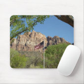 Tapis De Souris Drapeau américain dans le Parc national de Sion II (Avec souris)