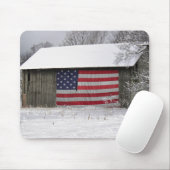 Tapis De Souris Drapeau américain dans une ferme (Avec souris)
