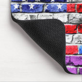 Tapis De Souris Drapeau américain d'arc-en-ciel (Coin)