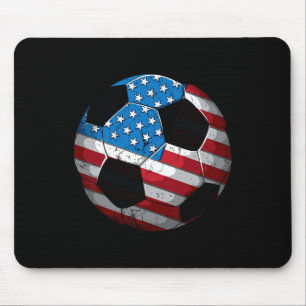 Tapis De Souris Drapeau américain de football Cute 4 juillet Funny