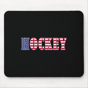 Tapis De Souris Drapeau américain de hockey - Hockey