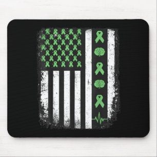 Tapis De Souris Drapeau américain de sensibilisation à la santé me