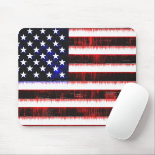 Tapis De Souris Drapeau américain - Drapeau américain, cramponné