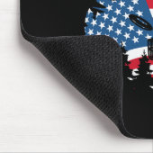 Tapis De Souris Drapeau américain drôle Disc Golf (Coin)