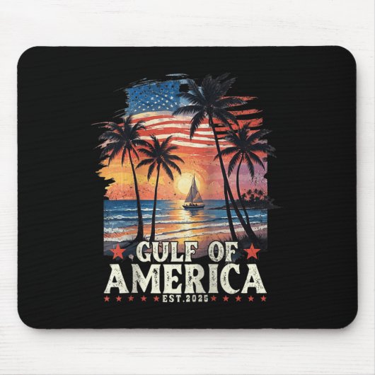 Tapis De Souris Drapeau Américain Du Golfe Des Etats-Unis Est 2025 (Devant)