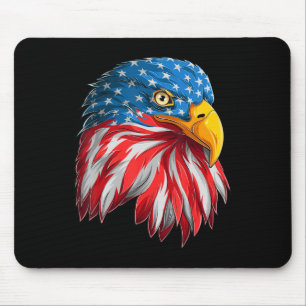 Tapis De Souris Drapeau américain Eagle 4 juillet patriotique