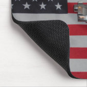 Tapis De Souris Drapeau américain et arme à feu Mousepad (Coin)