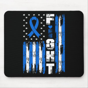 Tapis De Souris Drapeau américain Fight Ataxia Awareness Patriotic