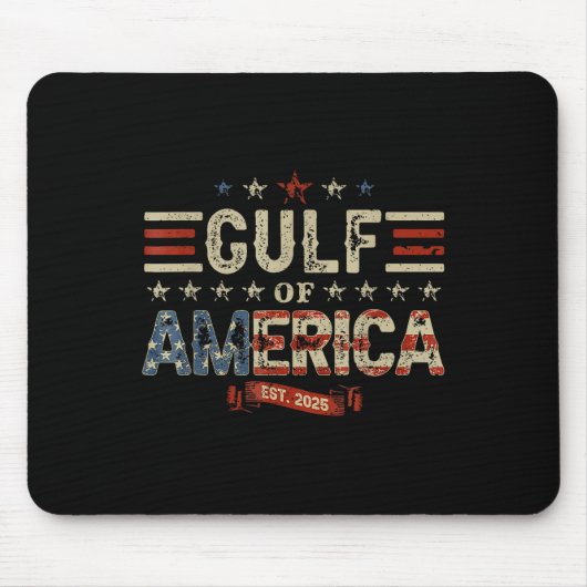 Tapis De Souris Drapeau Américain G 2025 Du Golfe Des Etats-Unis E (Devant)