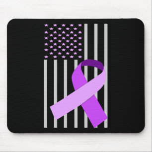 Tapis De Souris Drapeau américain Heimerheimer Ribbon Heimerheimer