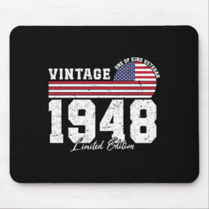 Tapis De Souris Drapeau américain Mens Vintage 1948 Anniversaire