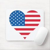Tapis De Souris Drapeau américain Mousepad (Avec souris)