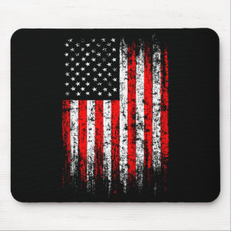 Tapis De Souris Drapeau américain noir en détresse pour femmes et 