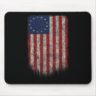 Tapis De Souris Drapeau Américain Patriotique 1776 Betsy Ross Usa 