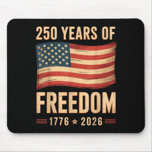 Tapis De Souris Drapeau américain patriotique 4 juillet 250 ans