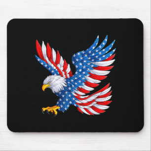 Tapis De Souris Drapeau américain patriotique américain Bald Eagle