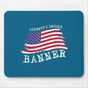 Tapis De Souris Drapeau américain patriotique américain Design Lib