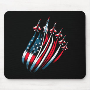 Tapis De Souris Drapeau américain patriotique Jets Boys 4 juillet