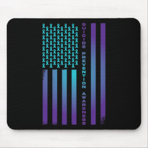Tapis De Souris Drapeau américain patriotique Prévention du suicid