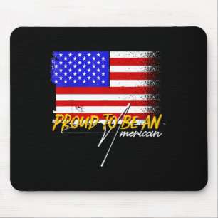 Tapis De Souris Drapeau américain patriotique Usa - liberté - fier
