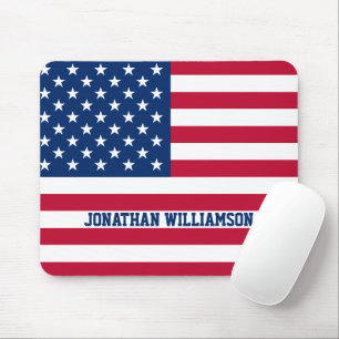 Tapis De Souris Drapeau américain personnalisé Stars et bandes