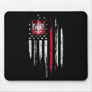 Tapis De Souris Drapeau américain polonais combo Pologne États-Uni