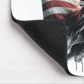 Tapis De Souris Drapeau américain. Pompier (Coin)