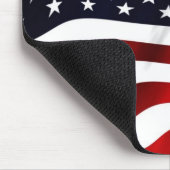 Tapis De Souris Drapeau américain qui flotte (Coin)